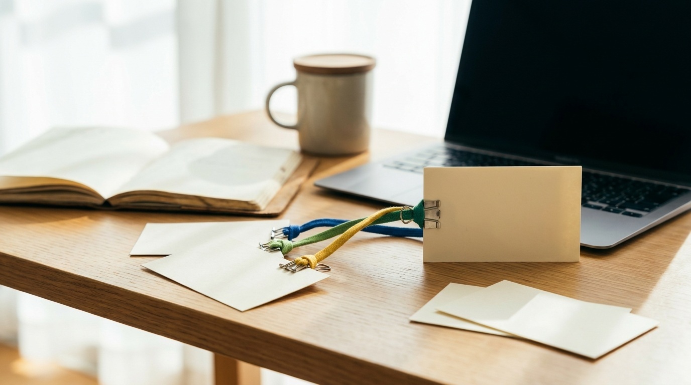 MS-013 featured image: first-nocode-automation-flow - text-free editorial workplace still life