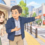 道を聞かれるおじさん