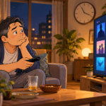 映画を選ぶおじさん